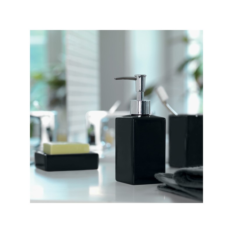 Spirella Spirella Distributeur De Savon Céramique QUADRO Noir