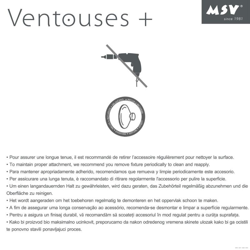 Spirella Etagère De Douche à  Ventouses Chromé MSV