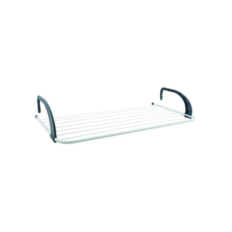 spirella Etendoir balcon 7M Acier Blanc & Noir MSV