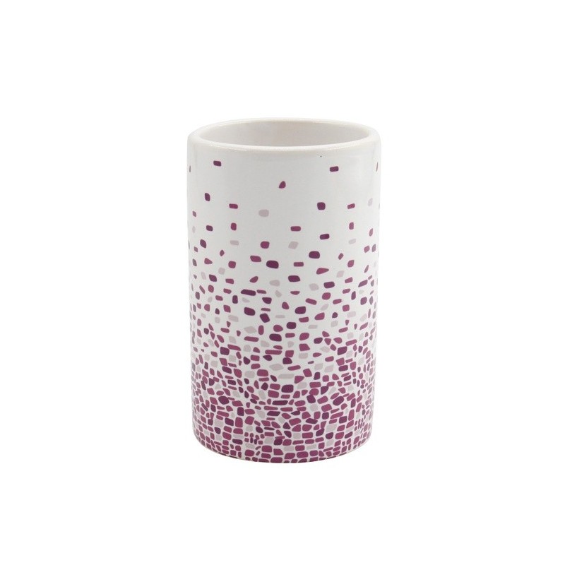 spirella Gobelet céramique BREST Fuchsia MSV