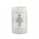 Spirella Gobelet Céramique H/F Blanc & Gris MSV
