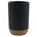 Spirella Gobelet Céramique & Liège OAK Noir MSV