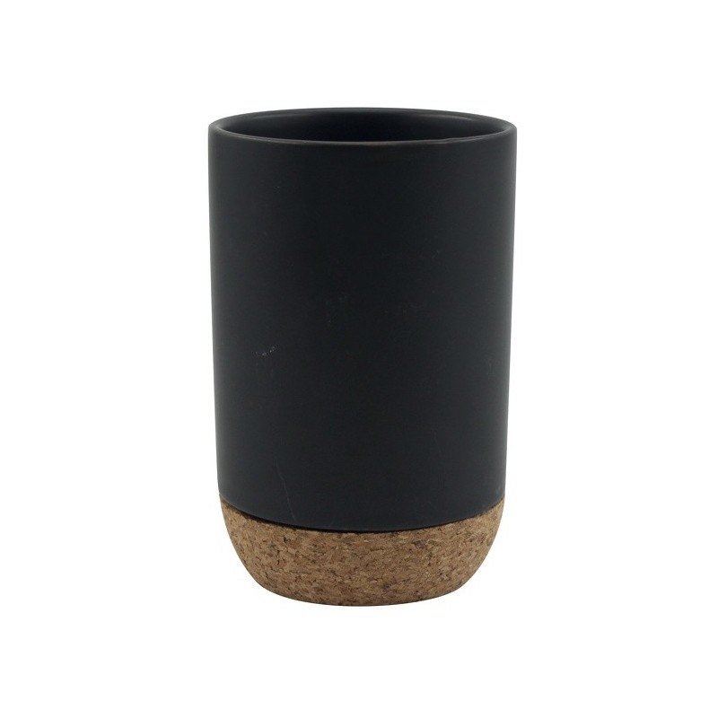 spirella Gobelet Céramique & Liège OAK Noir MSV