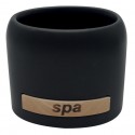 Spirella Gobelet Céramique SPA Noir MSV