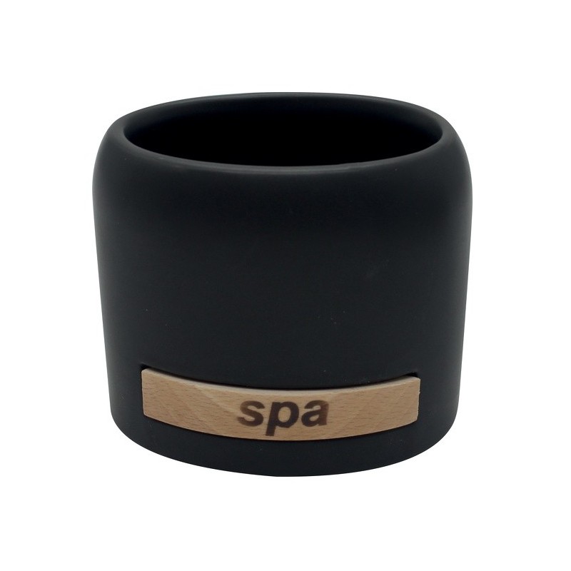 spirella Gobelet Céramique SPA Noir MSV