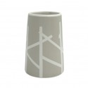 Spirella Gobelet Céramique TREE Taupe & Blanc MSV