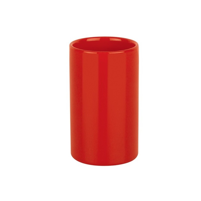 spirella Gobelet Céramique TUBE Rouge Spirella