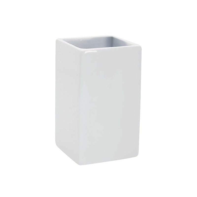 spirella Gobelet Porcelaine QUADRO Blanc Spirella