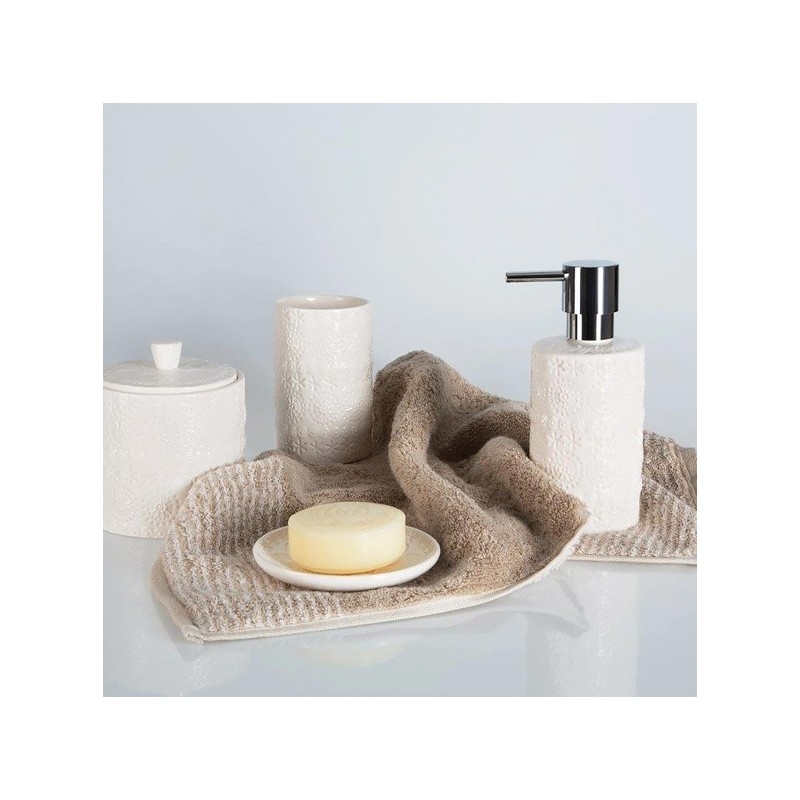 Spirella Gobelet Porcelaine RELIEF Blanc Spirella