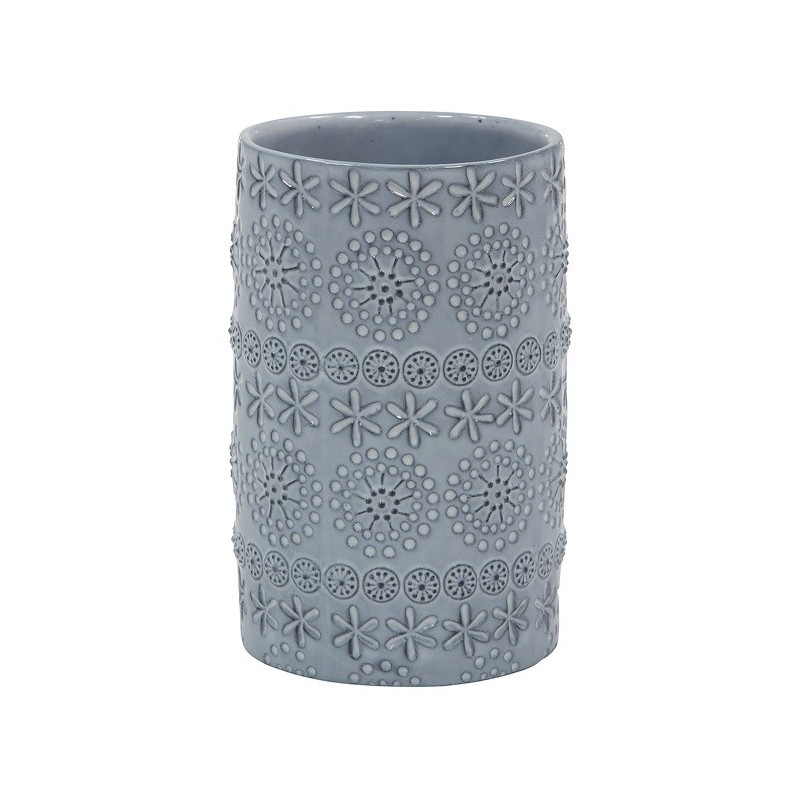 spirella Gobelet Porcelaine RELIEF Gris Spirella