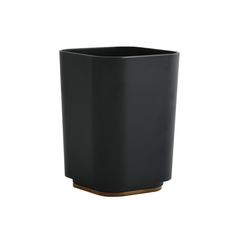 spirella Gobelet PS & Bambou KAMLA Noir mat MSV