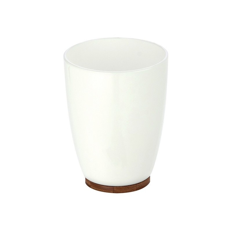 spirella Gobelet PS & Bambou OSLO Blanc & Beige MSV