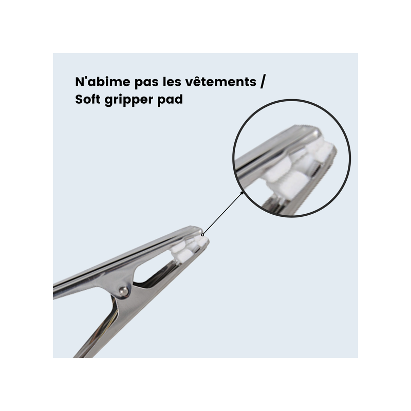 Spirella Lot De 10 Pinces à Linge Inox MSV
