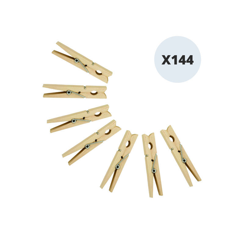 spirella Lot de 120 pinces à linge classiques MSV