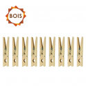 Spirella Lot De 120 Pinces à Linge En Bois MSV