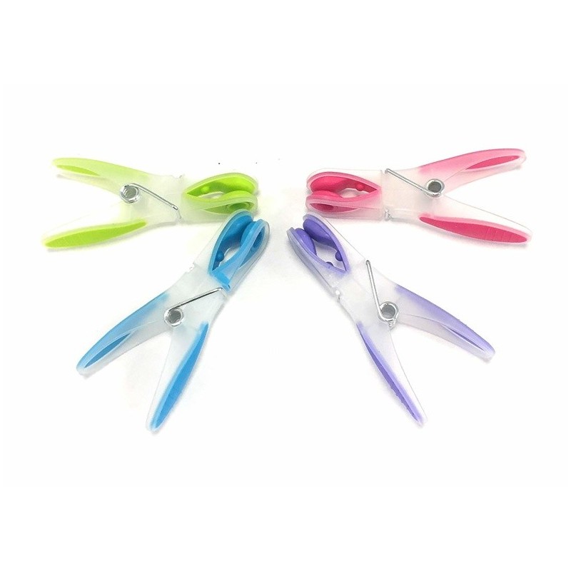 Spirella Lot De 144 Pinces à Linge Bi-matière MSV