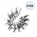 Spirella Lot De 144 Pinces à Linge En Inox MSV