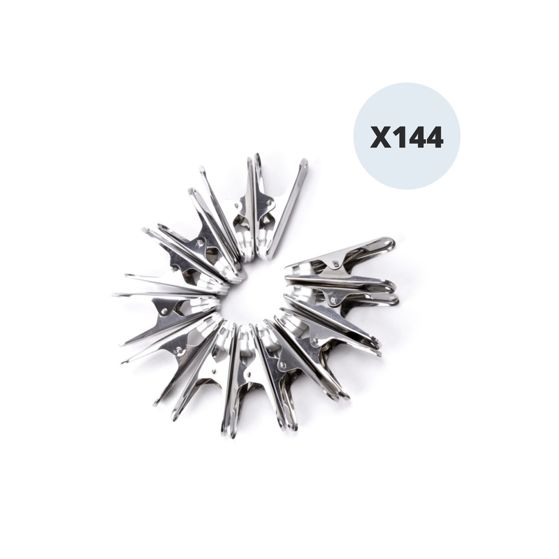 spirella Lot de 144 pinces à linge en inox MSV