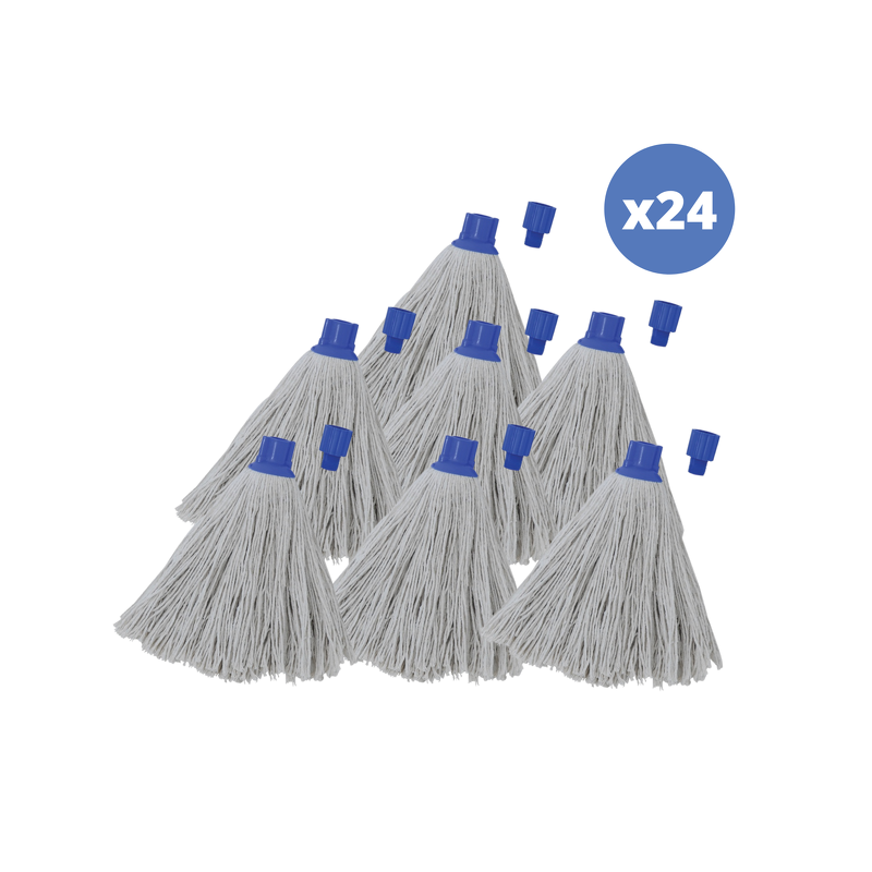 spirella Lot de 24 franges en coton blanc 220g