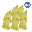 Spirella Lot De 24 Franges En Microfibre Jaune