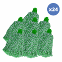 Spirella Lot De 24 Franges En Microfibre Vert