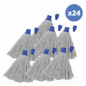 Spirella Lot De 24 Franges En Viscose Bleu