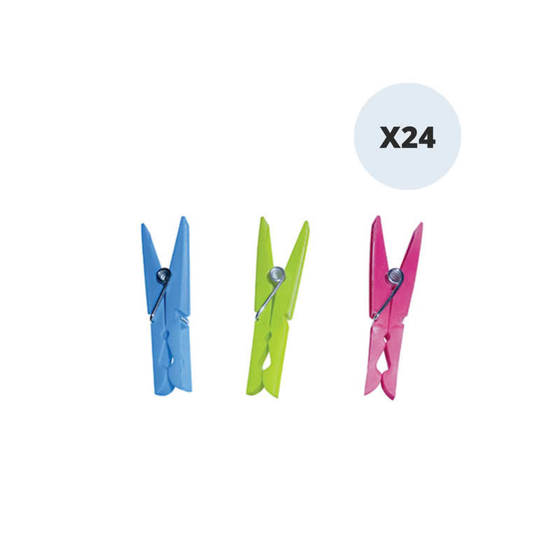 spirella Lot de 24 pinces à  linge Plastique MSV