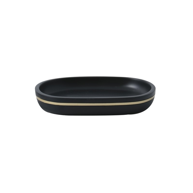 Spirella Spirella Lot De 3 Accessoires De Salle De Bain BLY Noir & Doré