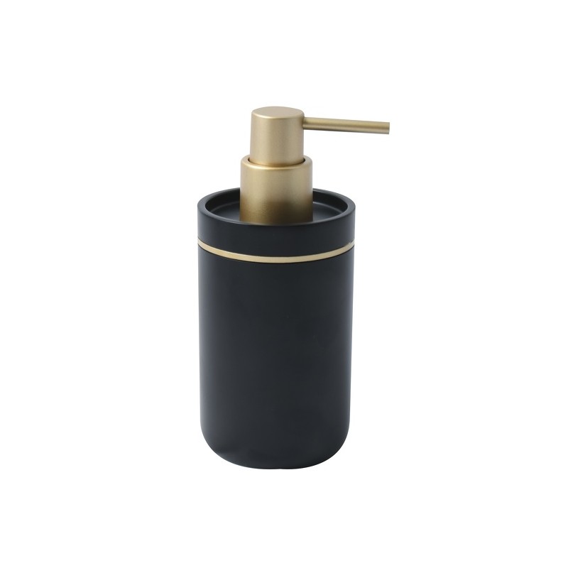 Spirella Spirella Lot De 3 Accessoires De Salle De Bain BLY Noir & Doré