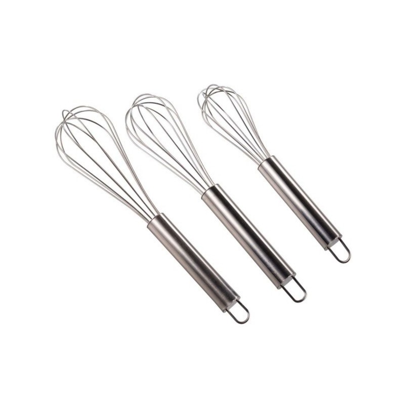 spirella Lot de 3 fouets de cuisine en inox MSV