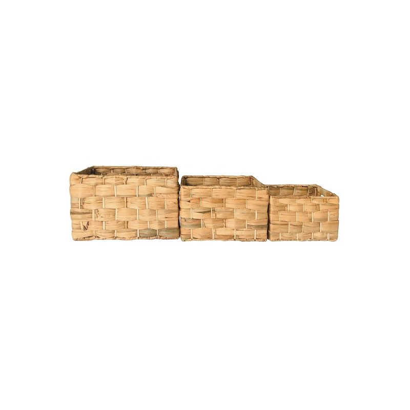 Spirella Lot De 3 Paniers En Jacinthe D'eau MSV