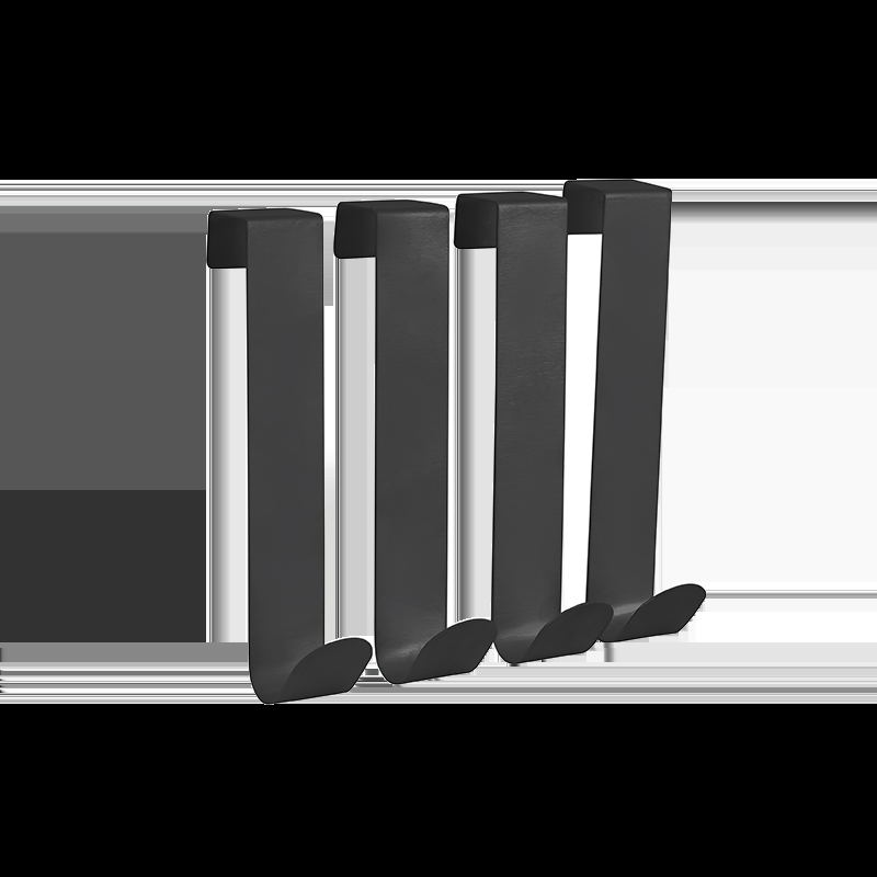 spirella Lot de 4 crochets Noir mat KESSY MSV