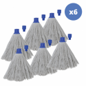 Spirella Lot De 6 Franges En Coton Blanc 220g