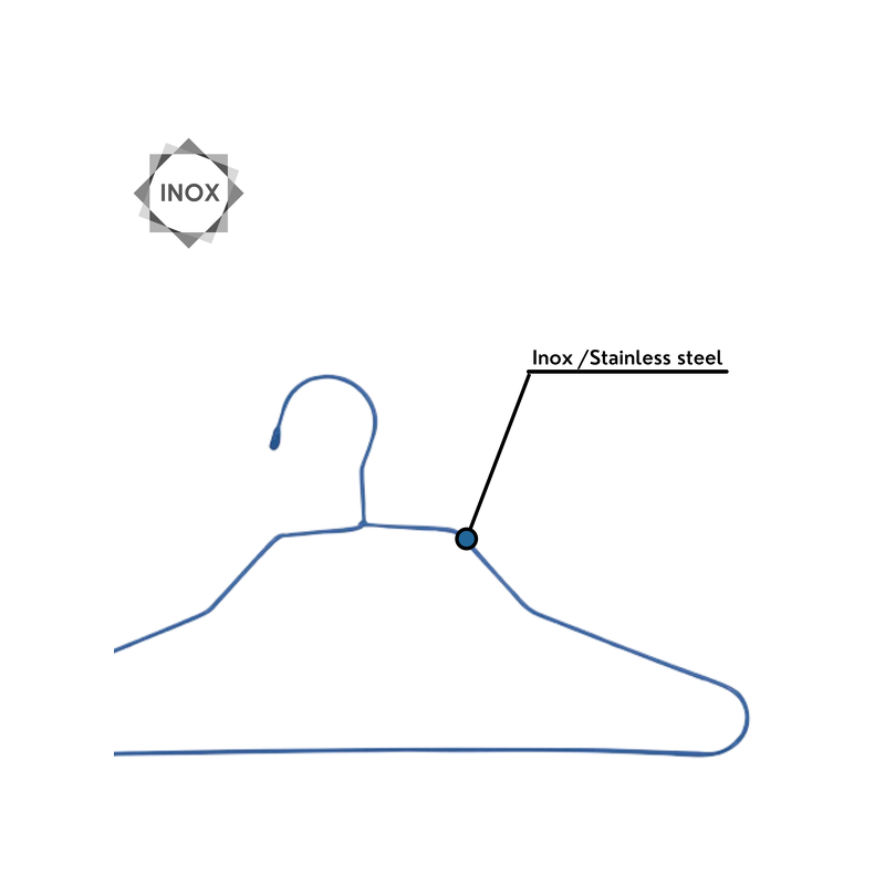 Spirella Lot De 72 Cintres En Métal Plastifiés MSV