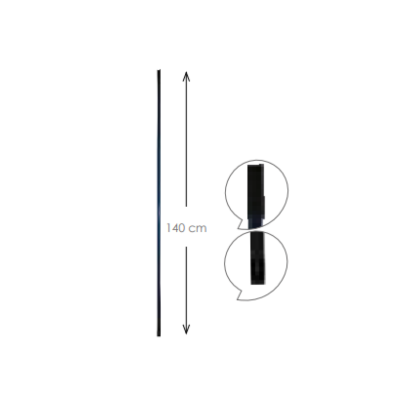 Spirella Manche à  Balai En Acier 140cm MSV