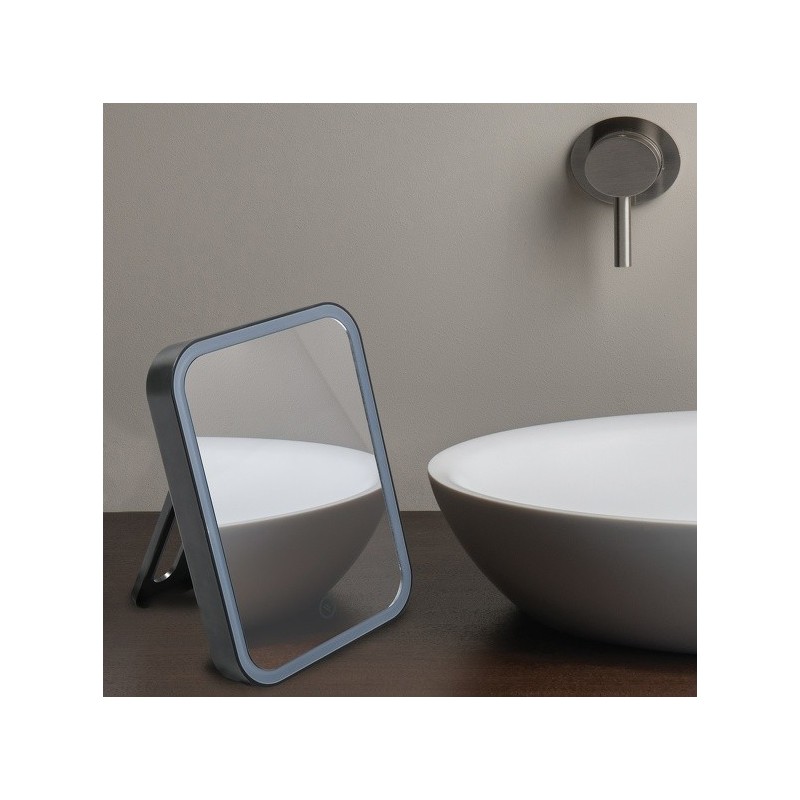 Spirella Miroir Lumineux à  Led ANIA Noir Mat MSV