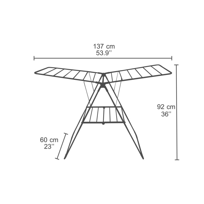 Spirella MSV Etendoir Grand Tetras 18M Acier Blanc