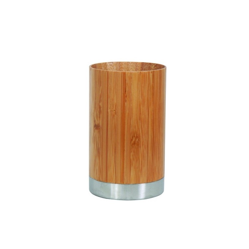 spirella MSV Gobelet Bambou & Inox 6 5x11 2cm