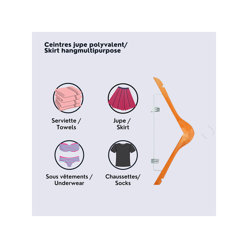 Spirella MSV Lot De 12 Cintres Pour Pantalons