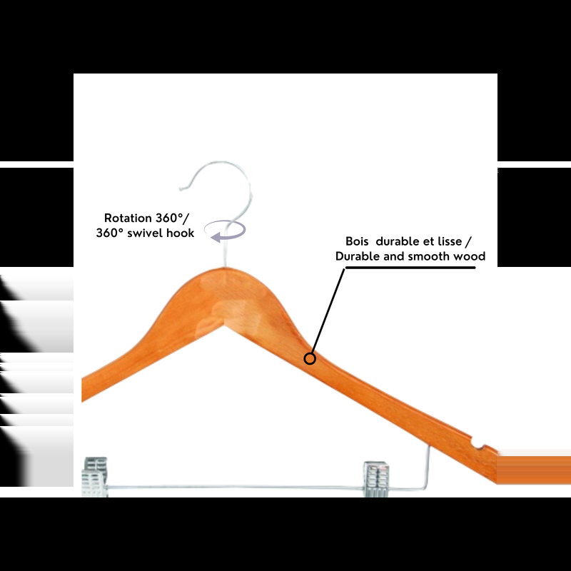 Spirella MSV Lot De 12 Cintres Pour Pantalons