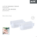 Spirella MSV Lot De 2 Brosses De Nettoyage Blanc
