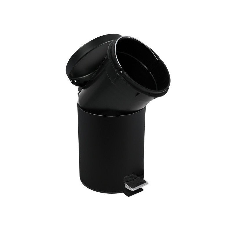 Spirella MSV Poubelle à  Pédale Acier 3L Noir Mat