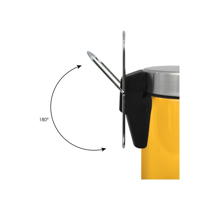 Spirella MSV Poubelle à  Pédale Inox 3L Safran