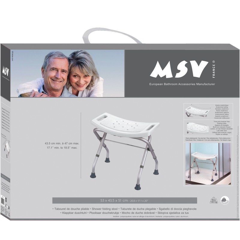 Spirella MSV Siège De Douche Pliable
