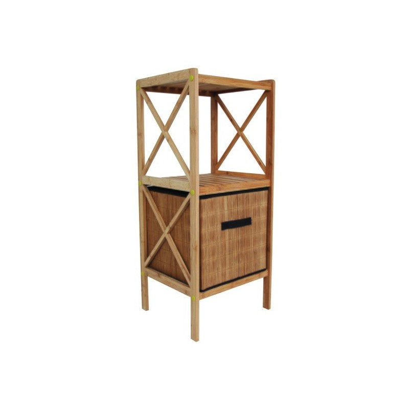 Spirella Panier De Rangement Pliant Bambou MSV