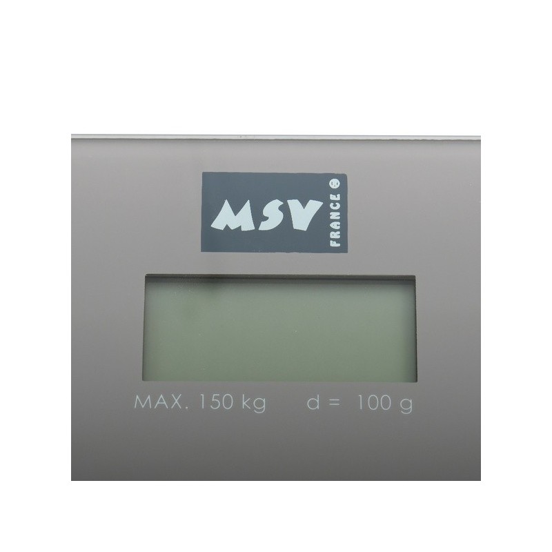 Spirella Pèse Personne En Verre Taupe 30x30cm MSV