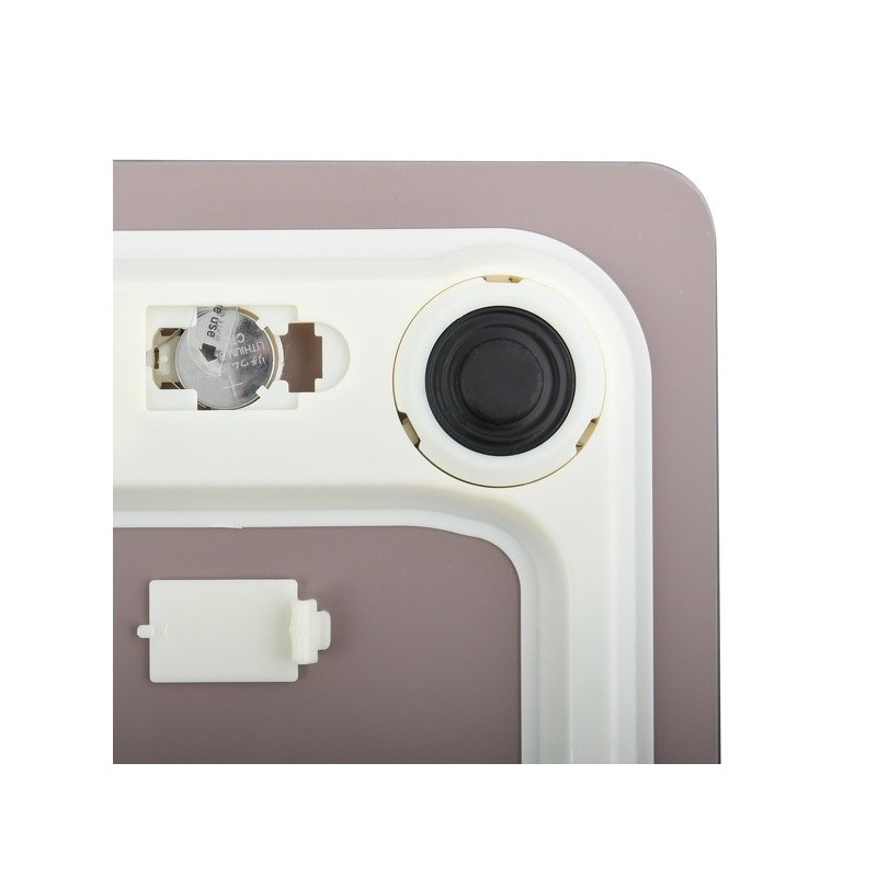 Spirella Pèse Personne En Verre Taupe 30x30cm MSV