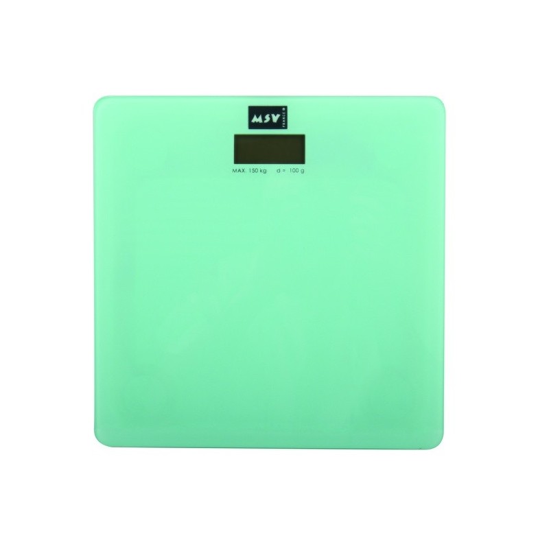spirella Pèse Personne Verre Aqua Blue MSV