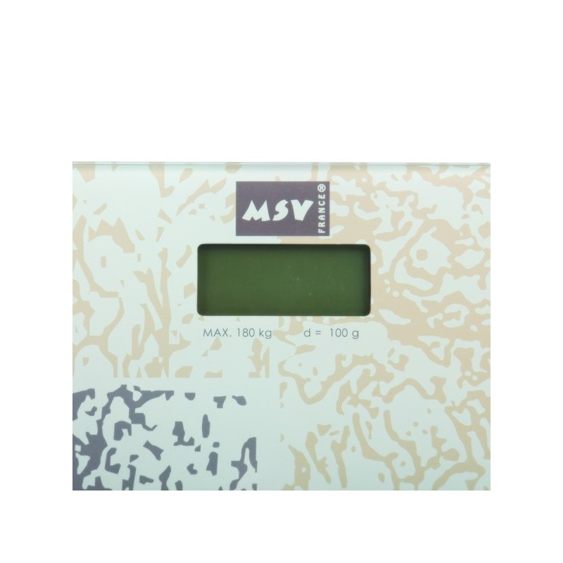 Spirella Pèse Personne Verre HUELLAS MSV