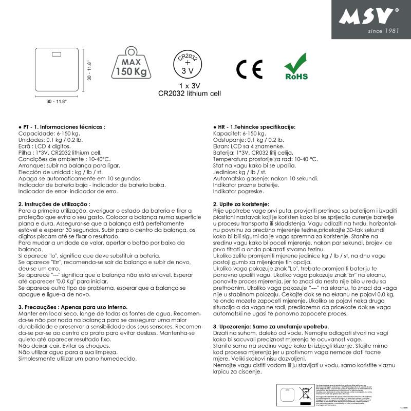 Spirella Pèse Personne Verre Violet MSV